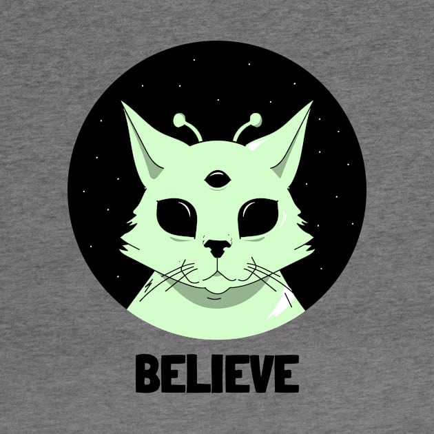 Alien Cat by Purrestrialco